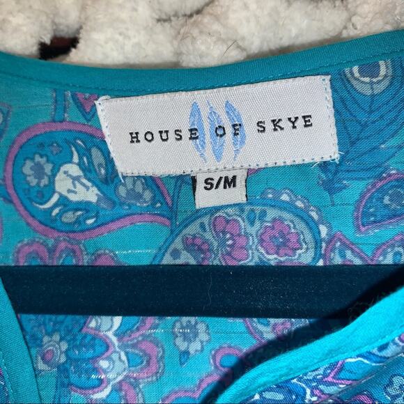 NEW HOUSE OF SKYE BOHEMIAN RHAPSODY GYPSY BLOUSE - Picture 5 of 8